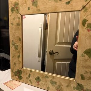 Floral Patterned Wall Mirror